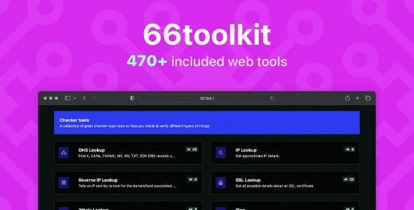 66toolkit 42.0 – Ultimate Web Tools System (SAAS)