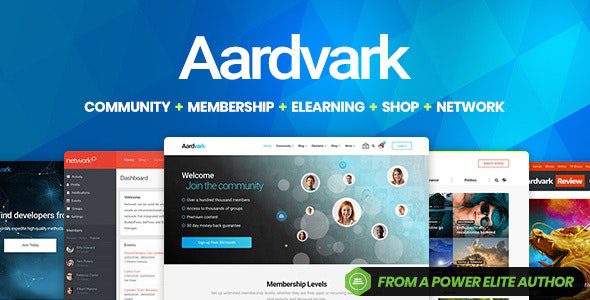 Aardvark 4.6.4 – Community, Membership, BuddyPress Theme