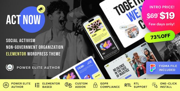 Act Now 1.0.1 – Social Activism & NGO WordPress Theme
