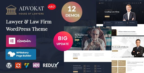 Advokat 1.9.7 – Lawyer & Law Firm WordPress Theme