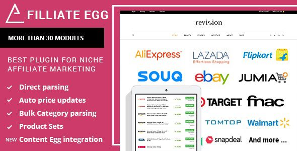 Affiliate Egg 10.11.2 – Niche Affiliate Marketing WordPress Plugin
