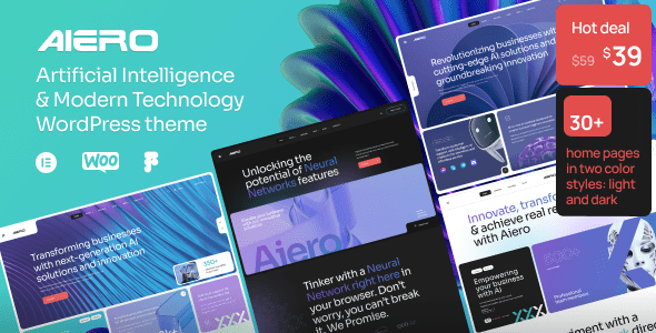 Aiero 2.1 – AI Agency & Technology WordPress Theme