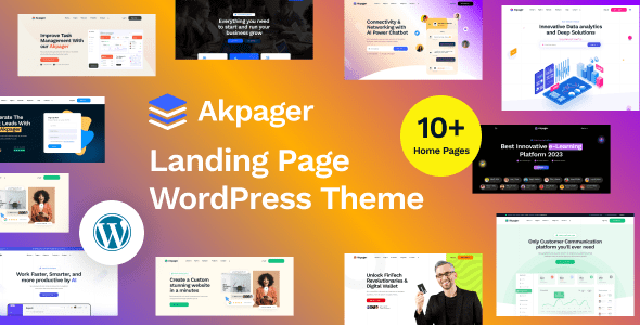 Akpager 1.1.3 – Landing Page Elementor WordPress Theme