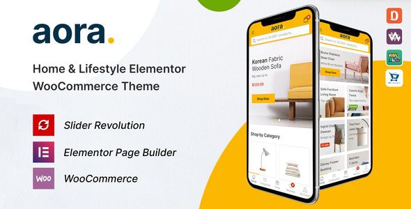 Aora 1.3.17 – Home & Lifestyle Elementor WooCommerce Theme