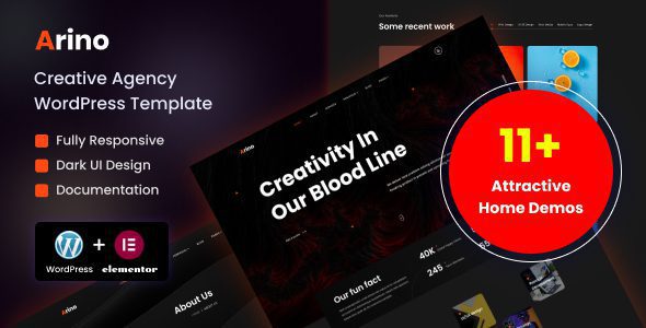 Arino 1.5 – Creative Agency WordPress Theme