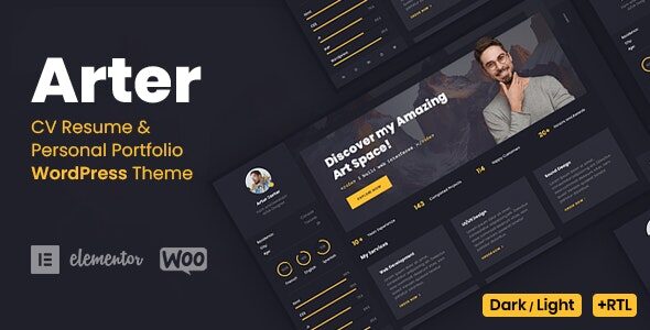 Arter 1.8.3 – Resume WordPress Theme