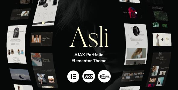 Asli 1.9.4 – AJAX Portfolio Elementor WordPress Theme
