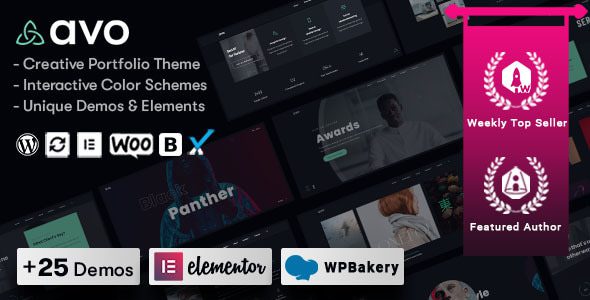 Avo 1.2.9 – Creative Portfolio & Agency WordPress Theme