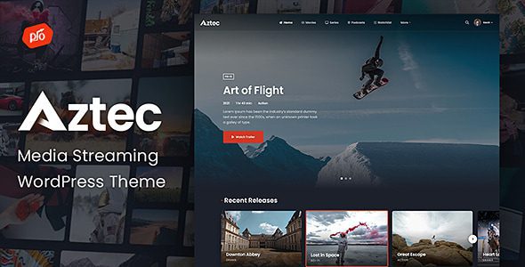 Aztec 4.2 – Video Streaming & Membership WordPress Theme