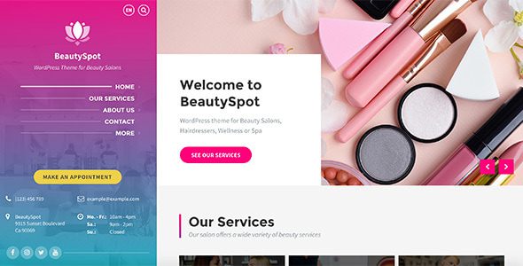 BeautySpot 3.5.17 – Beauty Salon WordPress Theme