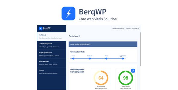 BerqWP 3.0.19 – Automatic All-In-One PageSpeed Optimization Plugin