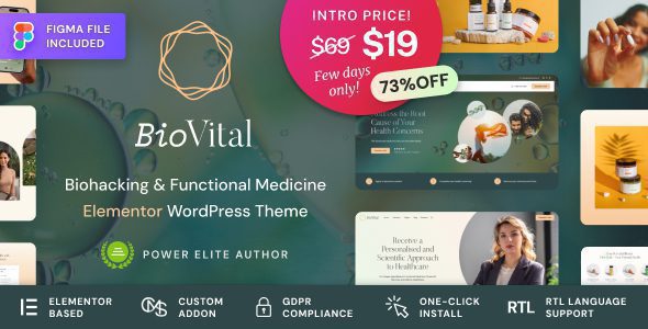 BioVital 1.0.1 – Functional Medicine Doctor WordPress Theme