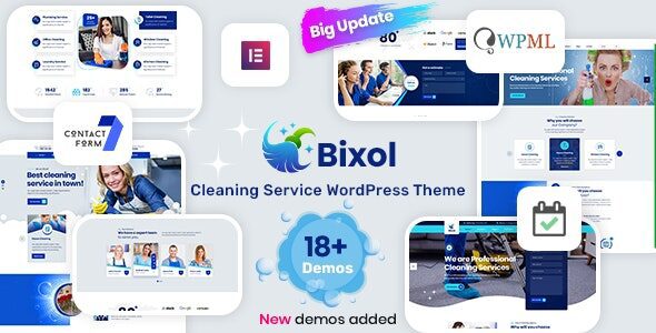 Bixol 1.7.1 – Cleaning Services WordPress Theme