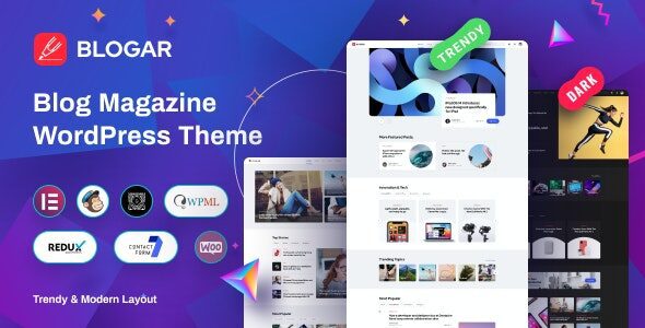 Blogar 1.3.3 – Blog Magazine WordPress Theme