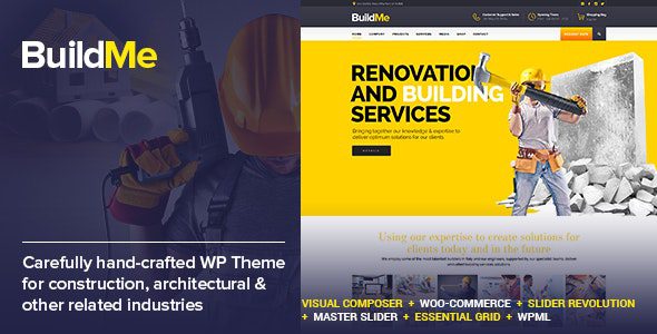 BuildMe 6.7 – Construction & Architectural WP Theme