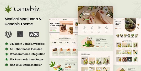 Canabiz 1.0.8 – Marijuana WordPress Theme