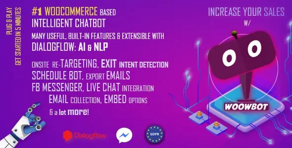 ChatBot for WooCommerce 14.0.5 – Retargeting, Exit Intent, Abandoned Cart, Facebook Live Chat – WoowBot