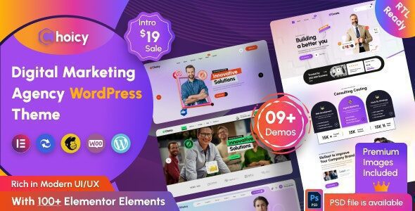Choicy 2.0.5 – Digital Marketing Agency WordPress Theme