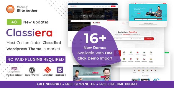 Classiera 4.0.34 – Classified Ads WordPress Theme