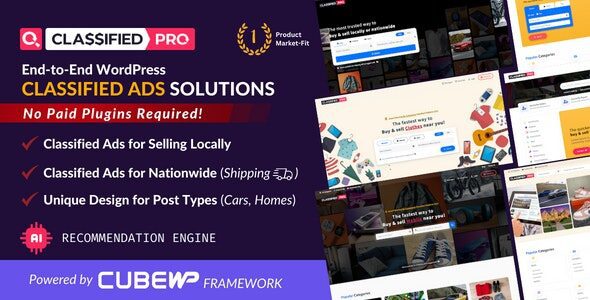 ClassifiedPro 1.0.12 – Local Classifieds Ads WordPress Theme