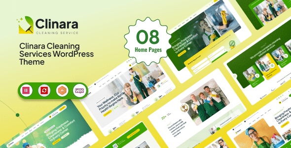 Clinara 1.0.0 – Cleaning Services WordPress Theme