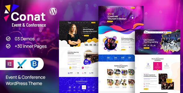 Conat 1.2.3 – Event & Conference WordPress Theme + RTL Ready