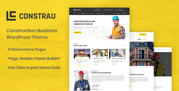 Constrau 1.2.7 – Construction Business WordPress Theme