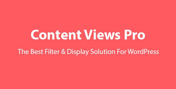 Content Views Pro 7.3 – Filter & Grid Plugin For WordPress