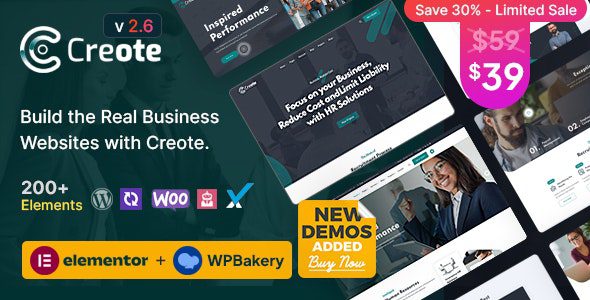 Creote 2.9.3 – Corporate & Consulting Business WordPress Theme