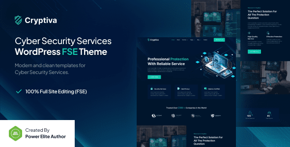 Cryptiva 1.0.3 – Cyber Security Services Gutenverse FSE WordPress Block Theme