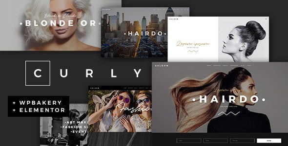Curly 3.3.2 – A Stylish Theme for Hairdressers and Hair Salons