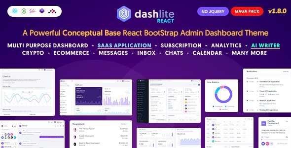 DashLite 2.1 – React Admin Dashboard Template