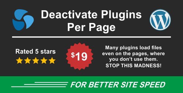 Deactivate Plugins Per Page 1.17.0 – Improve WordPress Performance