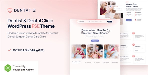 Dentatiz 1.0.1 – Dentist & Dental Care Clinic FSE WordPress Theme