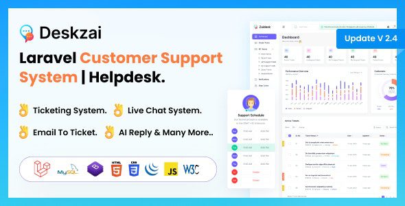 Deskzai 2.4.0 – Customer Support System | Helpdesk | Support Ticket.