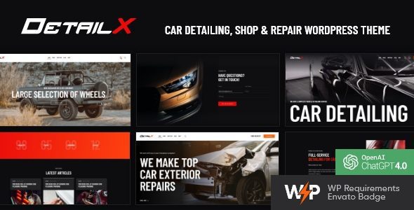 DetailX 1.11.0 – Car Detailing, Shop & Repair Theme