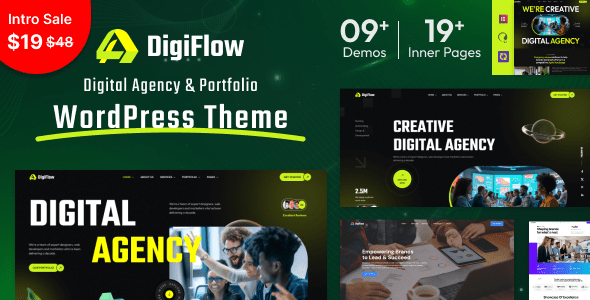 DigiFlow 1.8 – Digital Agency WordPress Theme