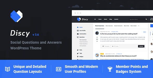 Discy 5.7.4 – Social Questions and Answers WordPress Theme