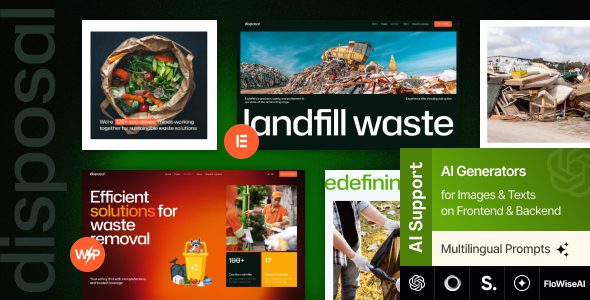 Disposal 1.0.0 – Waste Removal & Recycling WordPress Theme