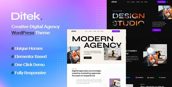 Ditek 1.0.2 – Digital Agency Creative Portfolio WordPress Theme