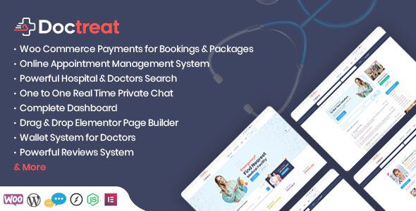 Doctreat 1.6.8 – Hospitals and Doctors Directory WordPress Listing Theme