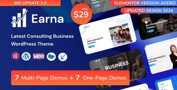 Earna 1.1.2 – Business Consulting WordPress