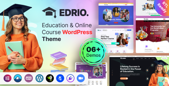 Edrio 1.0 – Education & Online Course WordPress Theme