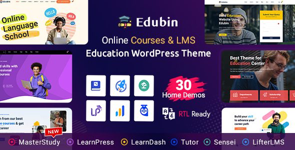 Edubin 9.5.7 – Education WordPress Theme