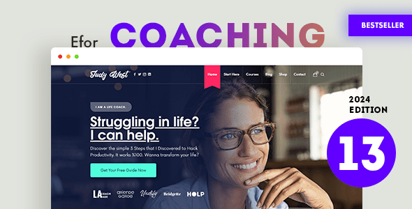 Efor 13.1.9 – Coaching & Online Courses WordPress Theme