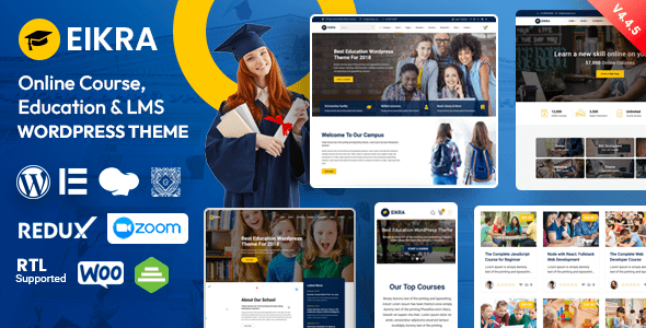 Eikra 4.5.0 – Education WordPress Theme