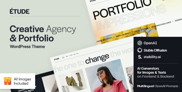 Etude 1.11.0 – Design Agency & Branding Agency WordPress Theme