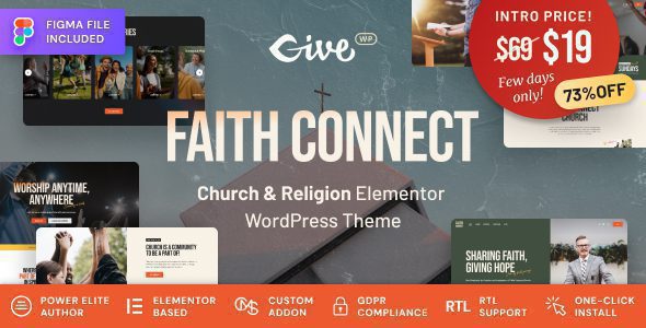 Faith Connect 1.0.1 – Religion & Church WordPress Theme