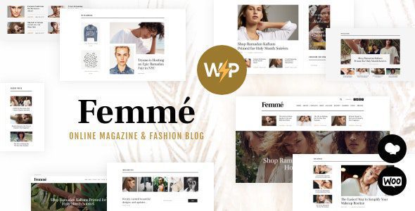 Femme 1.3.6 – An Online Magazine & Fashion Blog WordPress Theme + RTL