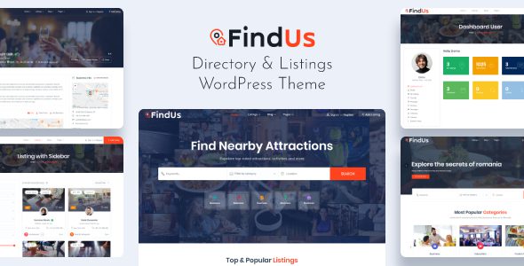 Findus 1.1.64 – Directory Listing WordPress Theme